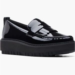 Clark's Orianna Kiltie Wedge platform loafer